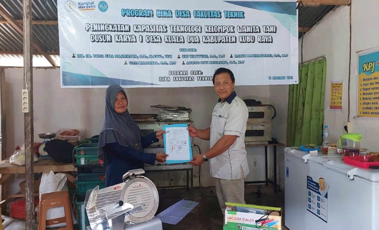 Bina Desa Fakultas Teknik UNTAN Dalam Upaya Peningkatan Kapasitas Teknologi Kelompok Wanita Tani Desa Kuala Dua Kabupaten Kubu Raya